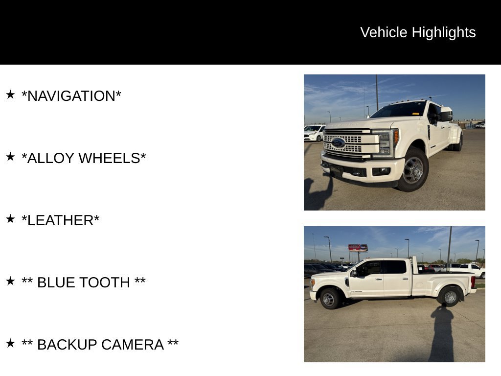 Used 2017 Ford F350 Platinum w/ Platinum Ultimate Package RWD image 4