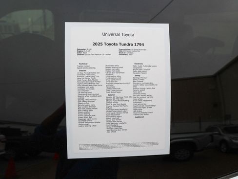 Used 2025 Toyota Tundra 1794 Edition w/ TRD Off-Road Package image 51