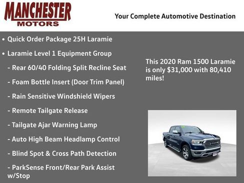Used 2020 RAM 1500 Laramie image 2