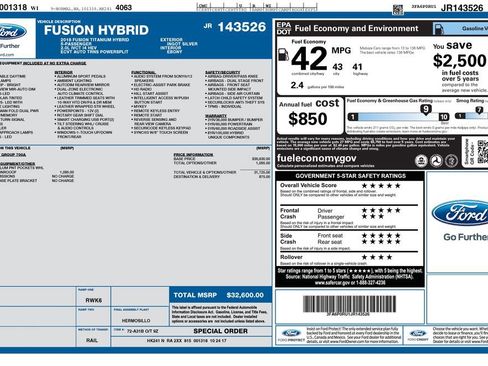 Used 2018 Ford Fusion Titanium FWD image 1
