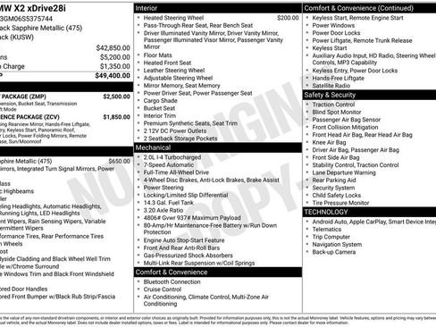 Used 2025 BMW X2 xDrive28i w/ M Sport Package AWD/4WD image 32