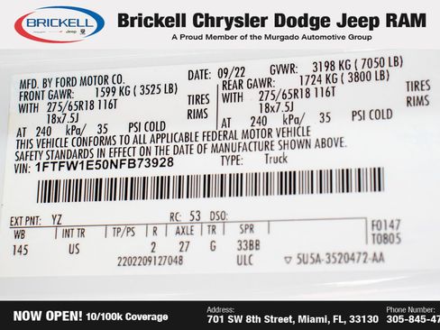 Used 2022 Ford F150 XLT w/ Equipment Group 302A High image 34