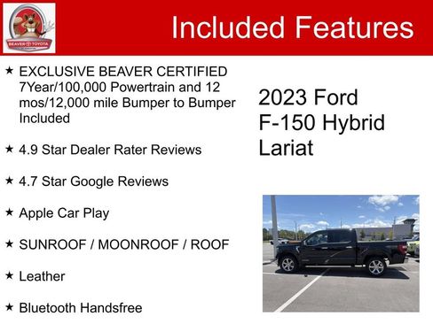 Used 2023 Ford F150 Lariat w/ Equipment Group 502A High AWD/4WD image 5