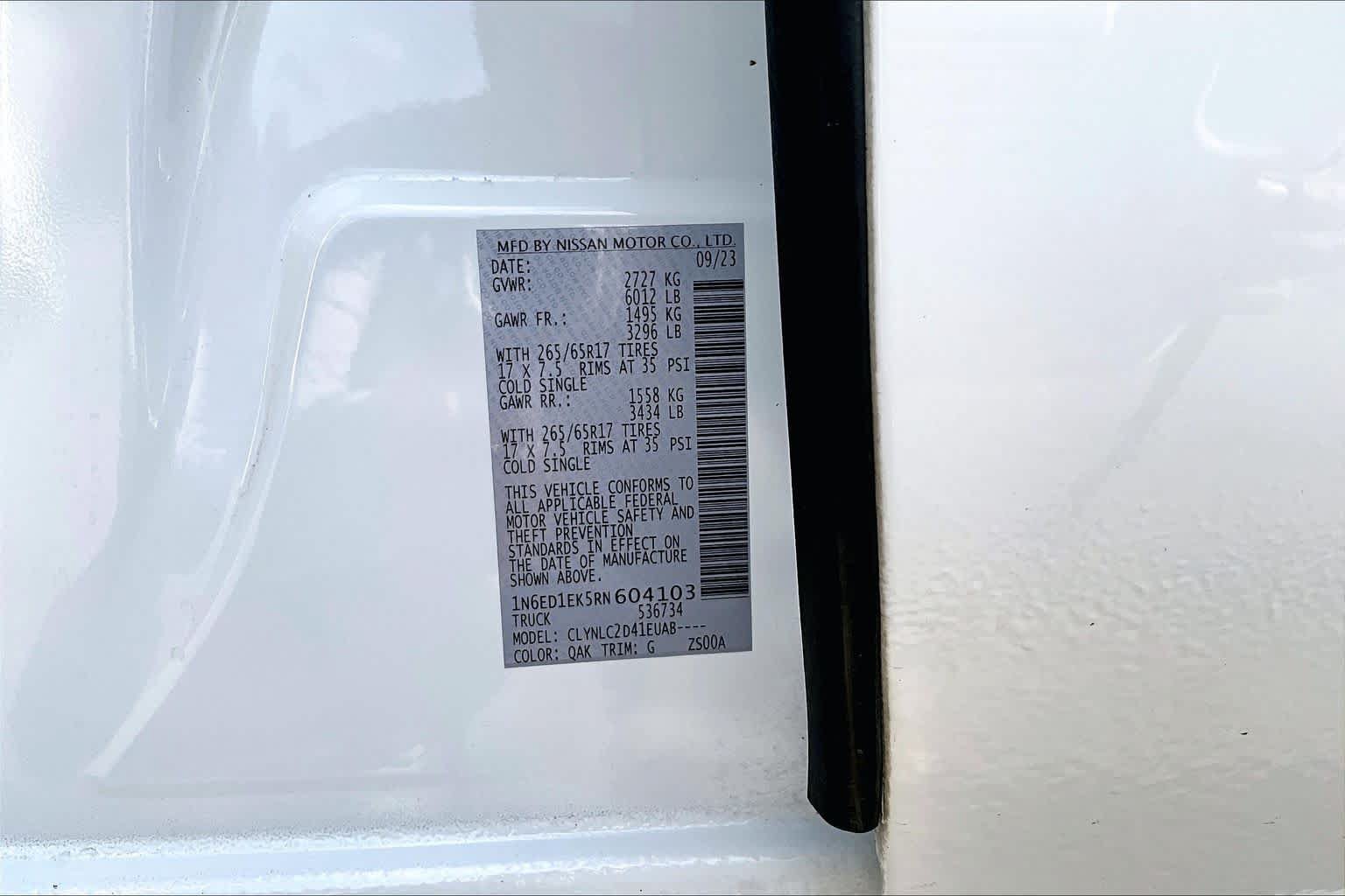 Used 2024 Nissan Frontier SV w/ SV Convenience Package AWD/4WD image 34