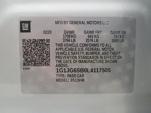 Used 2020 Chevrolet Sonic LT FWD image 33