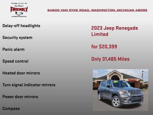 Used 2023 Jeep Renegade Limited AWD/4WD image 25