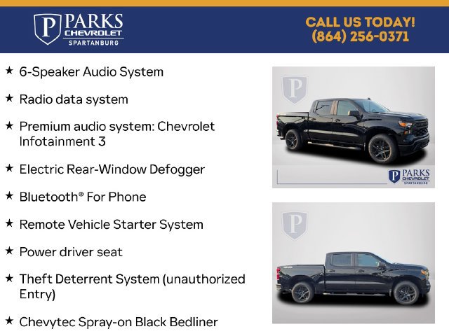 New 2026 Chevrolet Silverado 1500 Custom w/ Turbomax Blackout Package AWD/4WD image 5
