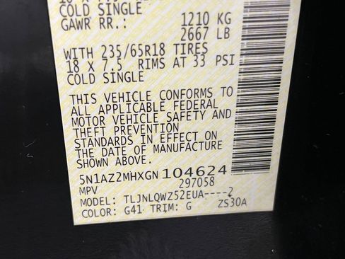 Used 2016 Nissan Murano SV AWD/4WD image 26