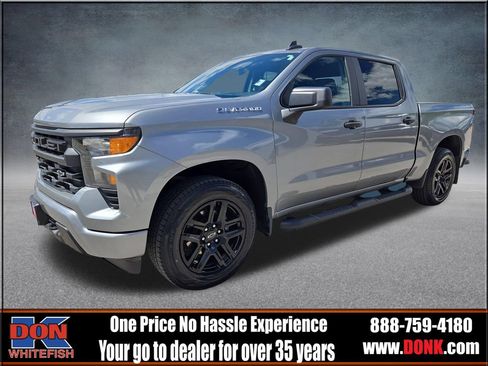 Used 2024 Chevrolet Silverado 1500 Custom w/ Turbomax Blackout Package AWD/4WD image 4