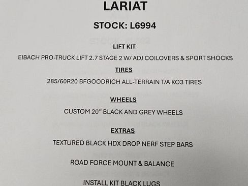 Used 2025 Ford Ranger Lariat w/ Black Appearance Package AWD/4WD image 2