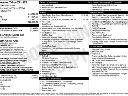 Used 2023 Chevrolet Tahoe Z71 w/ Z71 Off-Road Package AWD/4WD image 5