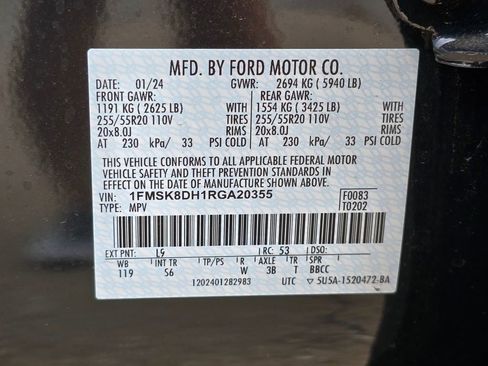 Used 2024 Ford Explorer XLT w/ Equipment Group 202A AWD/4WD image 36