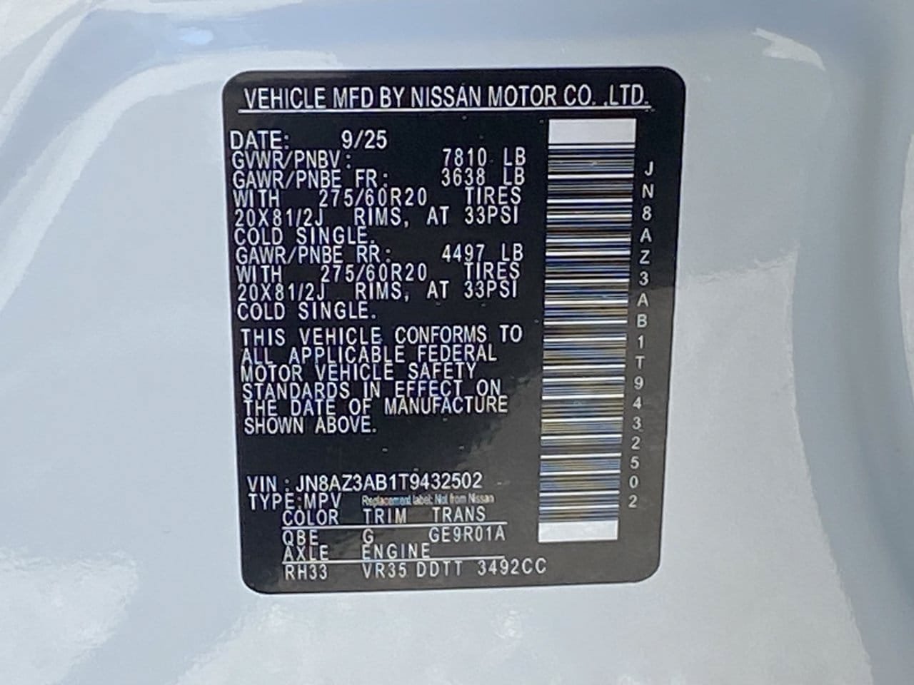 Certified 2026 INFINITI QX80 Pure w/ Cargo Package AWD/4WD image 35