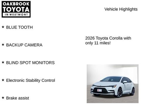 Certified 2026 Toyota Corolla SE FWD image 6