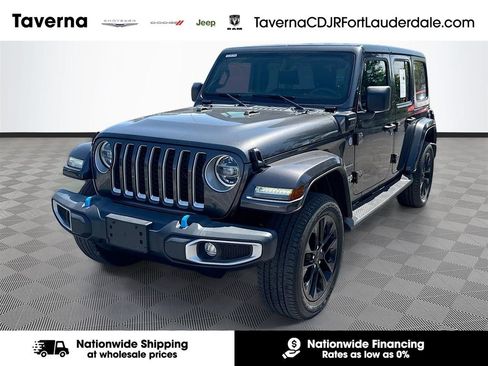 Used 2022 Jeep Wrangler Unlimited Sahara w/ Cold Weather Group AWD/4WD image 1