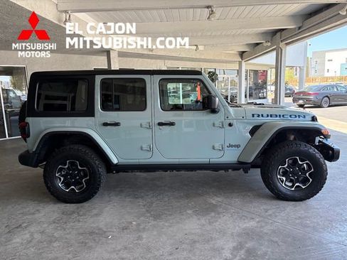 Used 2023 Jeep Wrangler Unlimited Rubicon 4xe w/ Steel Bumper Group AWD/4WD image 2