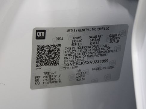 Used 2024 Chevrolet Traverse RS w/ LPO, Floor Liner Package image 39