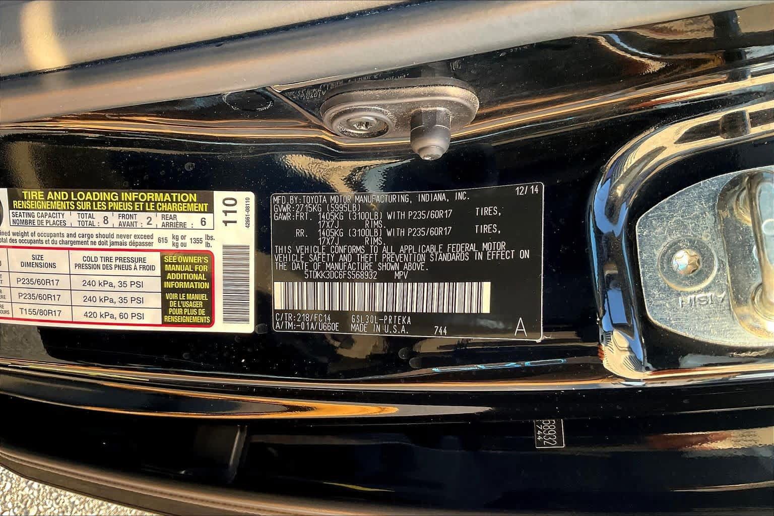 Used 2015 Toyota Sienna LE FWD image 33