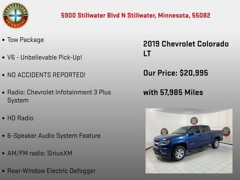 Used 2019 Chevrolet Colorado LT w/ LT Convenience Package RWD image 10