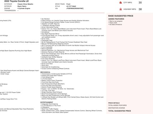 Used 2022 Toyota Corolla LE image 4