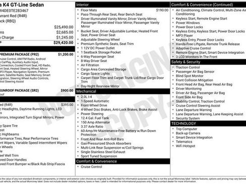 New 2026 Kia K4 GT-Line w/ GT-Line Premium Package image 4