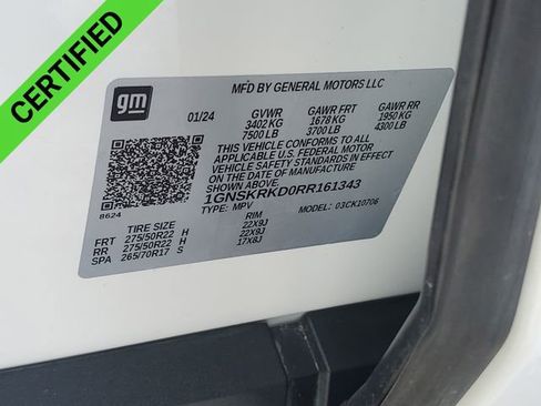 Certified 2024 Chevrolet Tahoe RST w/ Luxury Package image 36