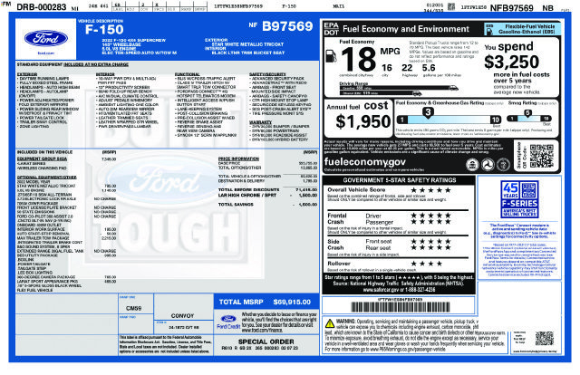Used 2022 Ford F150 Lariat w/ Equipment Group 502A High AWD/4WD image 26