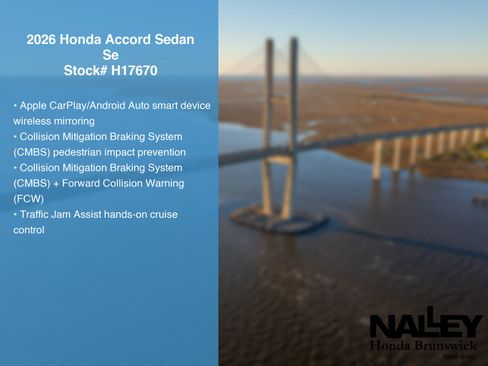 New 2026 Honda Accord SE image 26
