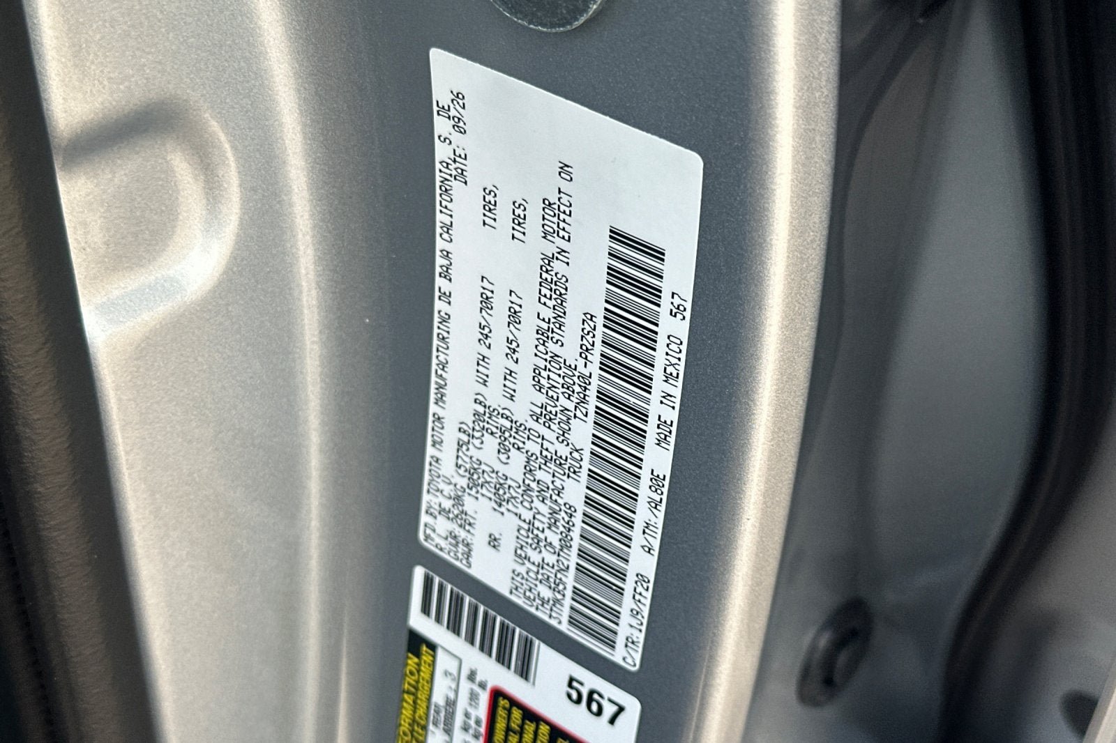 New 2026 Toyota Tacoma SR5 RWD image 32
