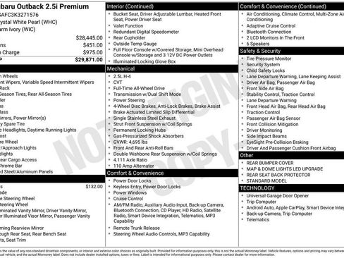 Used 2019 Subaru Outback 2.5i Premium image 9