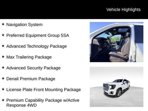 Used 2022 GMC Yukon XL Denali w/ Denali Premium Package AWD/4WD image 11