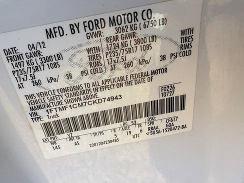 Used 2012 Ford F150 XL w/ PWR Equipment Group image 10