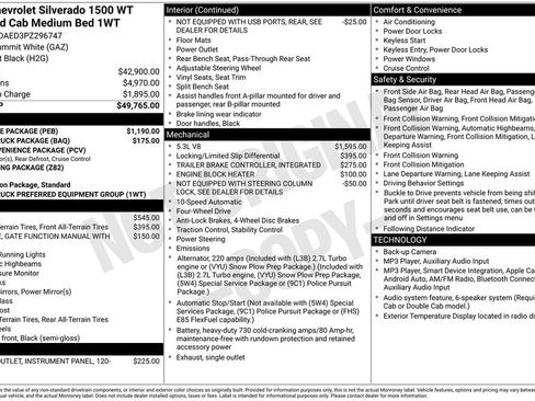 Used 2023 Chevrolet Silverado 1500 W/T w/ WT Value Package AWD/4WD image 19