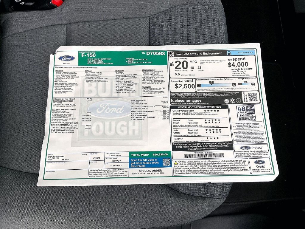 Used 2026 Ford F150 XLT w/ Equipment Group 302A MID AWD/4WD image 17