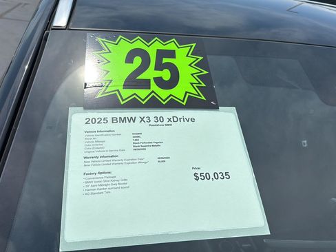Used 2025 BMW X3 xDrive30i w/ Convenience Package AWD/4WD image 22
