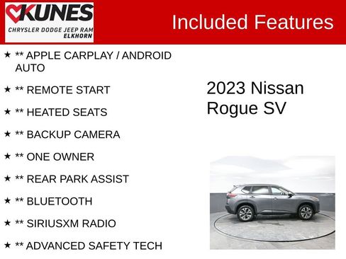 Used 2023 Nissan Rogue SV image 2