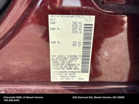 Used 2023 Nissan Altima 2.5 SV image 30