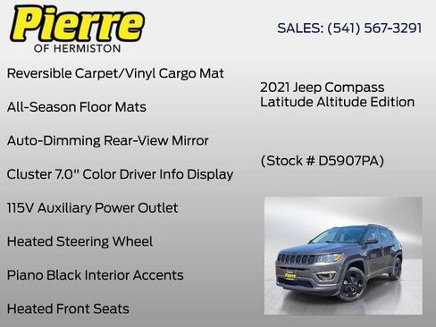 Used 2021 Jeep Compass Latitude AWD/4WD image 36