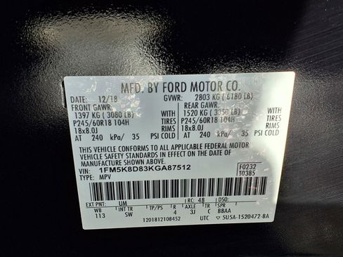 Used 2019 Ford Explorer XLT w/ Equipment Group 202A AWD/4WD image 22