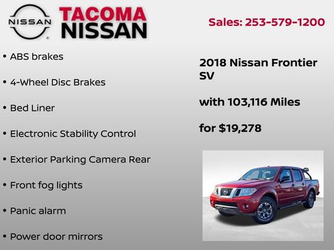 Used 2018 Nissan Frontier SV image 12