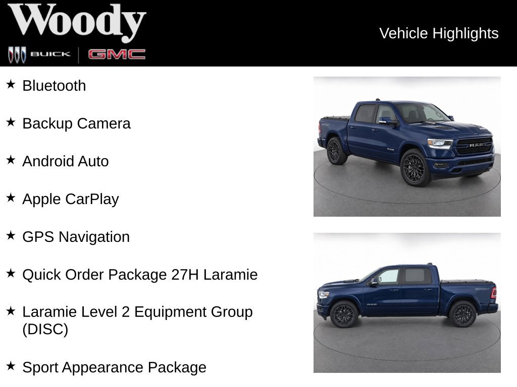 Used 2021 RAM 1500 Laramie AWD/4WD image 3