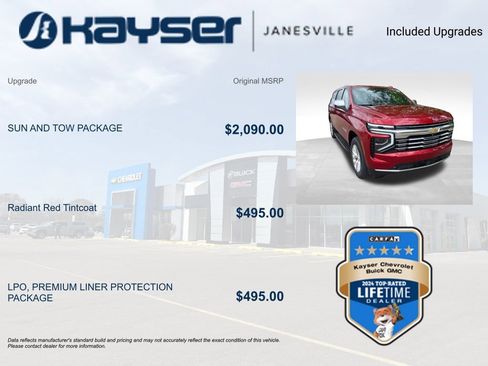 Used 2025 Chevrolet Suburban Premier w/ Sun And Tow Package AWD/4WD image 2