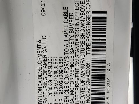 Certified 2021 Honda Accord Sport image 33