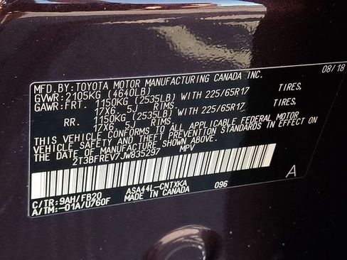 Used 2018 Toyota RAV4 LE w/ All Weather Liner Package AWD/4WD image 25