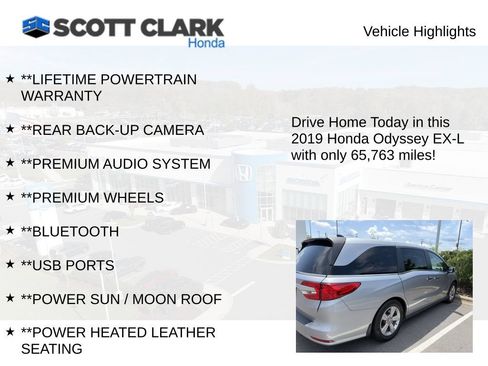 Used 2019 Honda Odyssey EX-L image 3