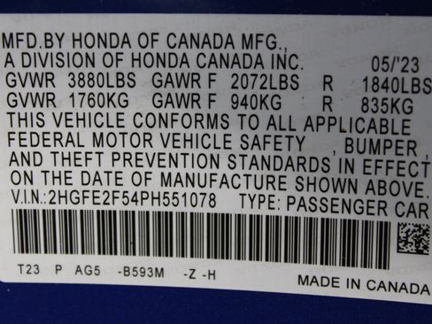 Used 2023 Honda Civic Sport image 38