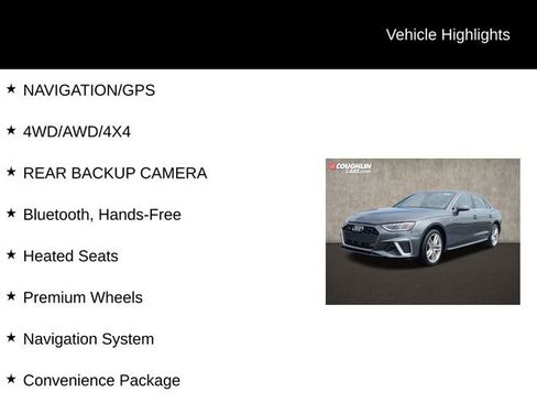 Used 2021 Audi A4 2.0T Premium Plus w/ Premium Plus Package AWD/4WD image 2