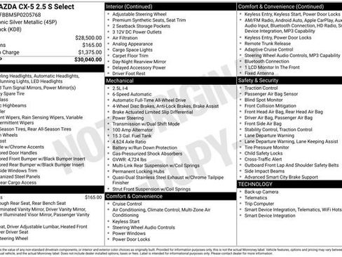 Used 2023 MAZDA CX-5 AWD 2.5 S w/ Select Package image 28