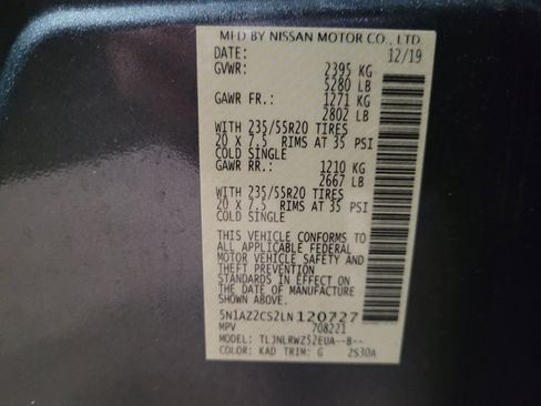 Used 2020 Nissan Murano SL w/ Moonroof Package image 33