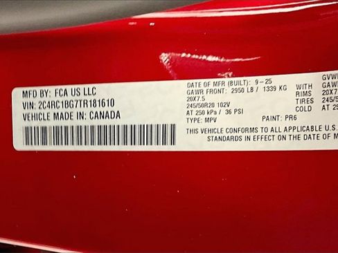 New 2026 Chrysler Pacifica Select w/ S Appearance Package image 9